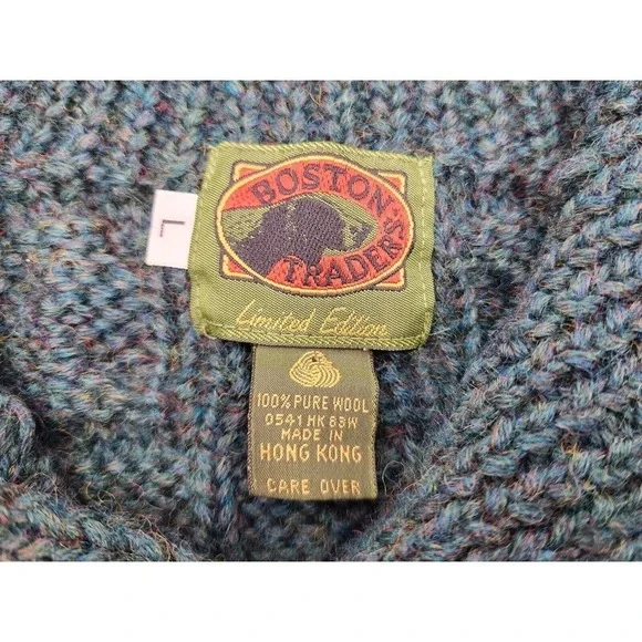 Vtg Sweater Boston Traders Wool Southwestern Pullover Fresh cosby 90s Mens Large - Picture 5 of 8